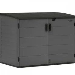 Coffre de jardin polyéthylène Stowaway - gris - 1,98 m³ - plancher inclus SUNCAST