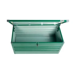 Coffre de rangement métallique - 1320 x 610 x 620 mm - vert ZIPPER