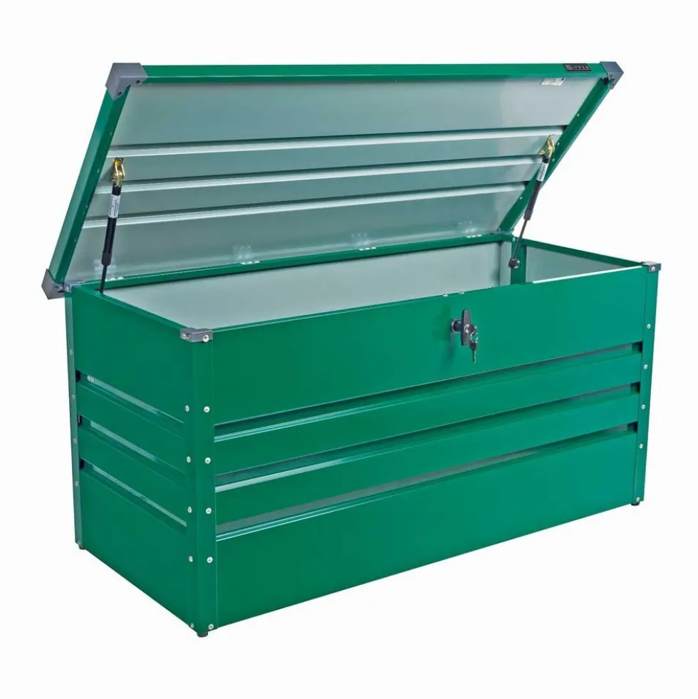 Coffre de rangement métallique - 1320 x 610 x 620 mm - vert ZIPPER
