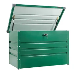 Coffre de rangement métallique - 1000 x 610 x 620 mm - vert ZIPPER