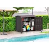 Coffre de rangement StoreAway Arc Lid - brun foncé - 1200 L DURAMAX