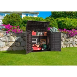 Coffre de rangement StoreAway Arc Lid - brun foncé - 1200 L DURAMAX