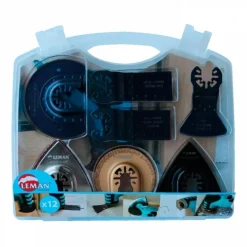 Coffret 12 accessoires multi-matériaux pour outil multifonctions LEMAN