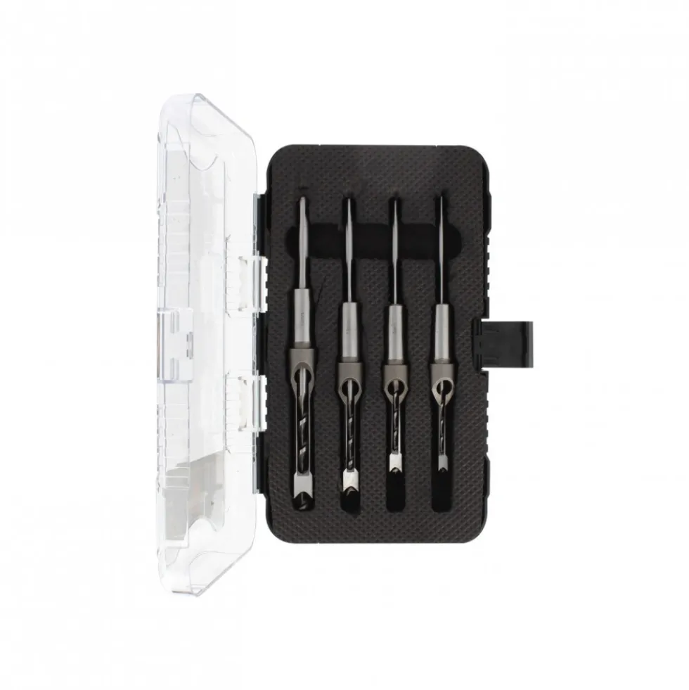 Coffret bédanes carrées HSS - 4 pièces LEMAN