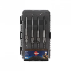 Coffret bédanes carrées HSS - 4 pièces LEMAN