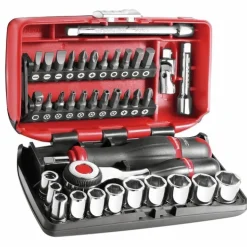 Coffret compact 38 outils douilles, cliquet 1/4", vissage : R.360NANO FACOM