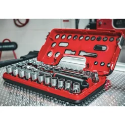 Coffret DBOX cliquet étanche + douilles 1/2" 6 pans OGV® GRIP - 21 pièces FACOM