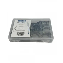 Coffret de 35 colliers à bande ajourée SXBA35 - largeur 8 mm SERFLEX