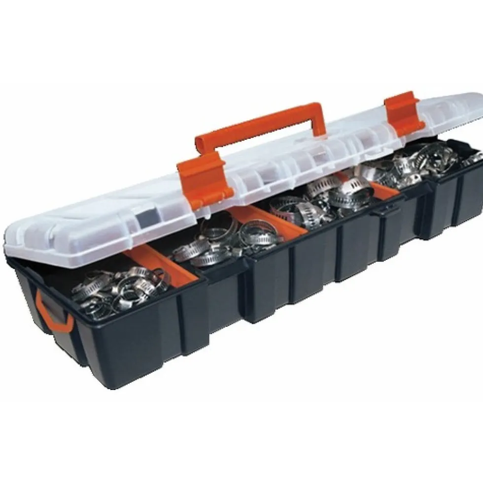 Coffret de 40 colliers inox à bande ajourée SERFLEX