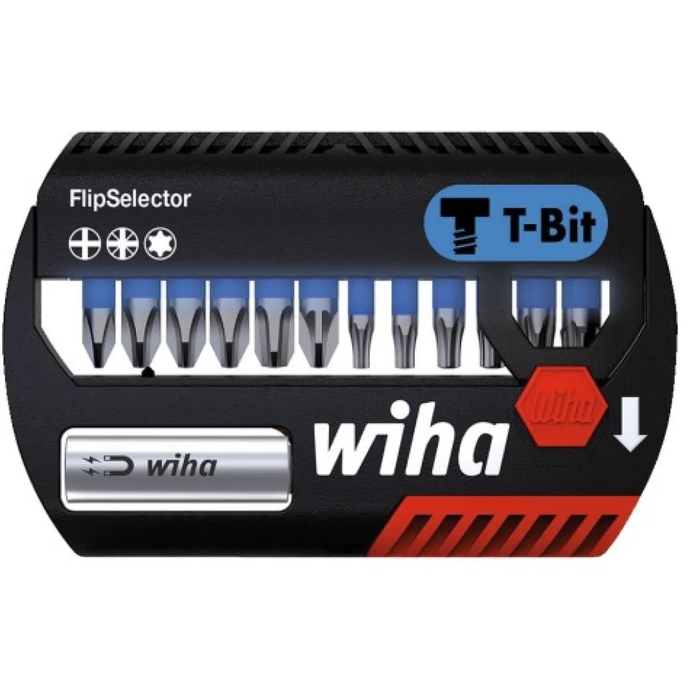 Coffret de 12 embouts T et porte-embout Flipselector WIHA