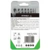 Coffret de 8 forets bois gradués - 3 pointes - Ø 2 à 10 mm TIVOLY