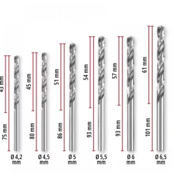 Coffret de forets à métaux HSS-G - 13 pièces EINHELL