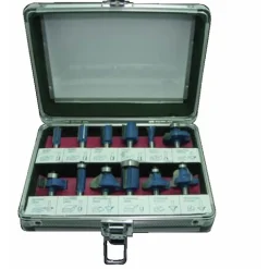Coffret de fraises de défonceuse, queue de 8 mm, 3 plaquettes carbure FAMMAB