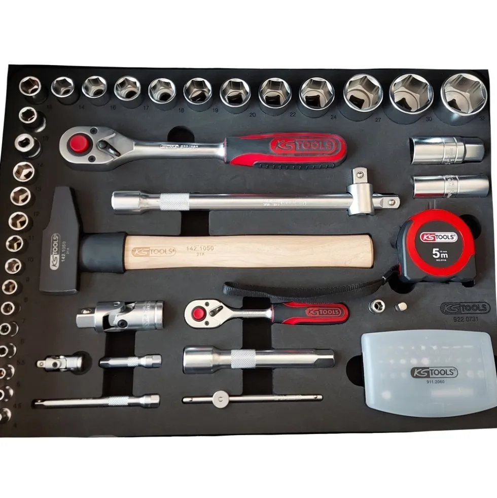 Coffret de maintenance ULTIMATE® 1/4" - 1/2" - 131 pièces KS TOOLS
