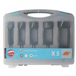 Coffret de 5 mèches à bouchonner HSS LEMAN