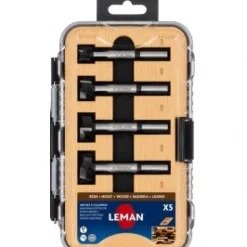 Coffret de 5 mèches à façonner à fond plat en carbure - 15 à 35 mm LEMAN