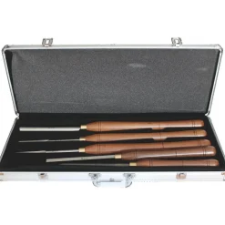 Coffret de 5 outils de tournage pour tour à bois LEMAN