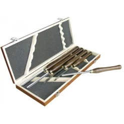 Coffret de 5 outils de tournage pour tour à bois LEMAN
