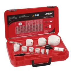 Coffret de 12 scies trépans bimétal 2209 16-76mm VIRAX