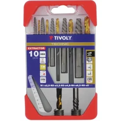 Coffret d'extracteurs à goujon + foret TIVOLY
