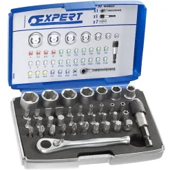 Coffret embouts et douilles 1/4" + accessoires 39 pièces Expert- - E131705 EXPERT BY FACOM