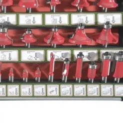 Coffret en aluminium de 50 fraises à bois pour défonceuse OFS50 HOLZMANN