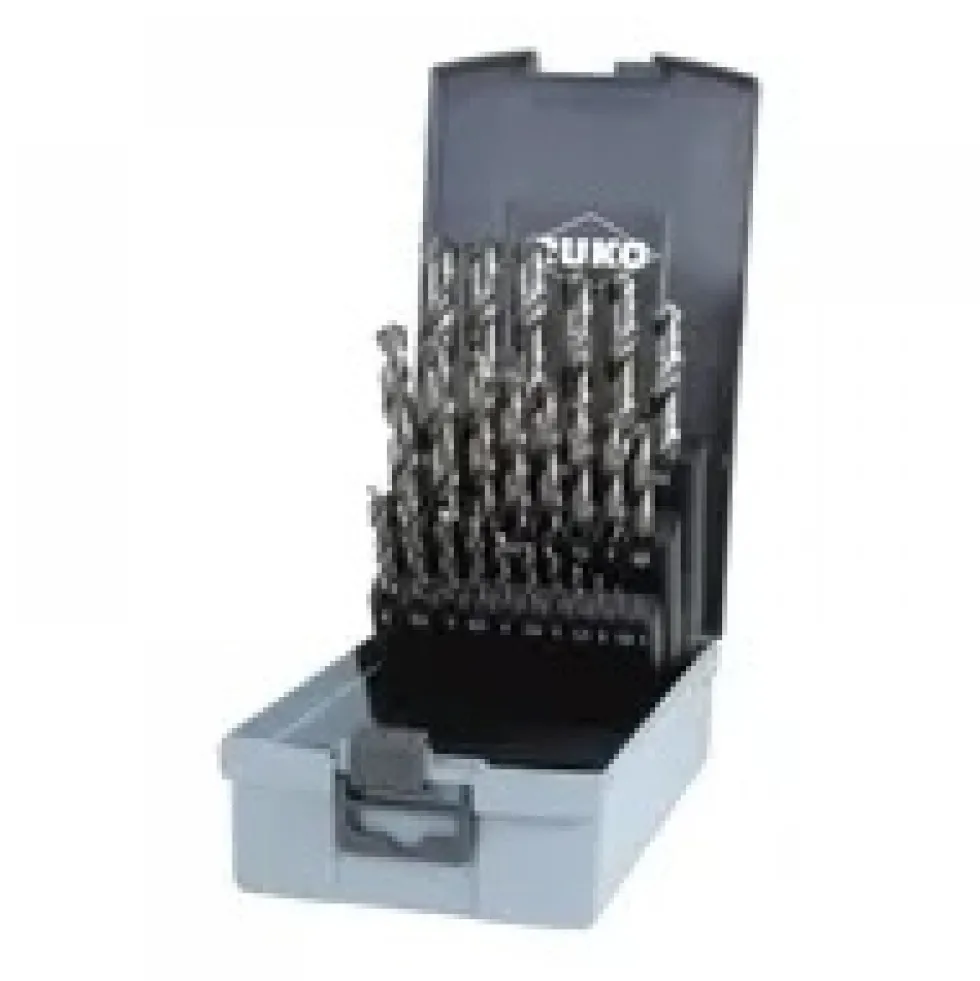 Coffret 25 forets HSS taillé meulé - Ø 1 à 13 mm - 214215RO RUKO