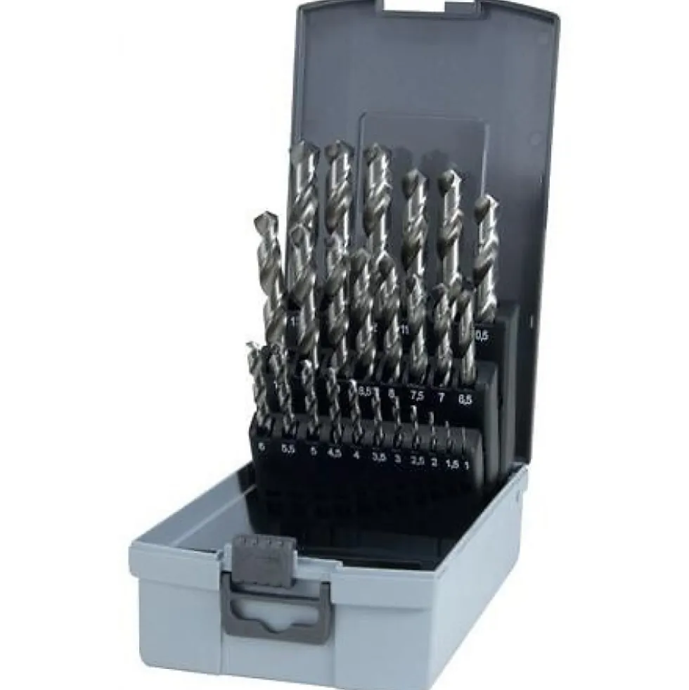 Coffret 25 forets HSS taillé meulé - Ø 1 à 13 mm - 214215RO RUKO