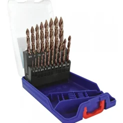 Coffret 19 forets métaux HSS taillés meulés affûtage Smart Point - Ø1-10mm TIVOLY