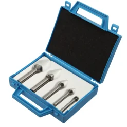Coffret 5 fraises coniques - 3 dents - HSS - angle 90° DIAGER