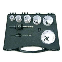 Coffret électricien 6 trépans bi-métal + accessoires LEMAN