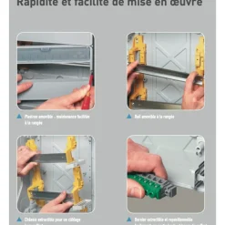 Coffret électrique étanche - 1x4 modules - 1 rangée - Plexo 3 LEGRAND
