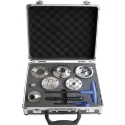 Coffret mandrin et accessoires pour tour à bois filetage 1''8 TPI LEMAN