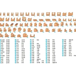 Coffret 66 mèches carbures pour défonceuse queue 8 mm LEMAN
