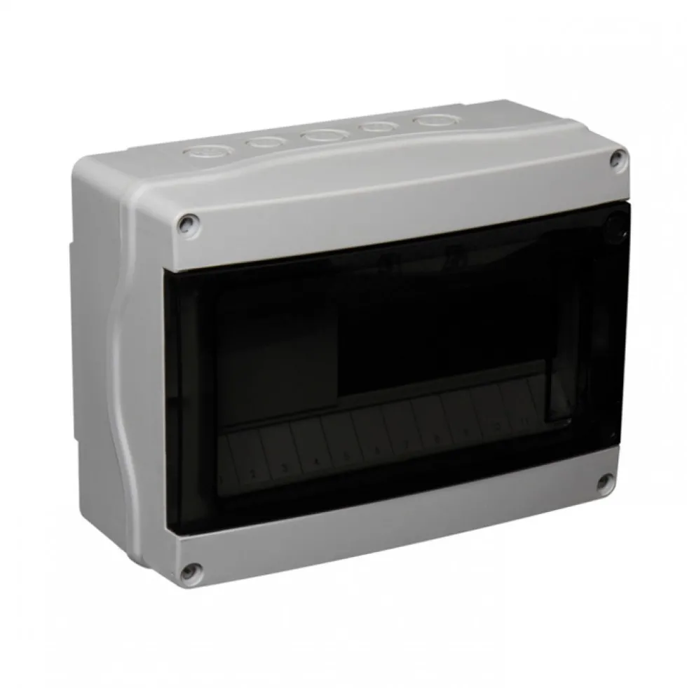 Coffret modulaire étanche - 4 à 12 modules - gris - IP65 DEBFLEX