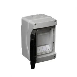 Coffret modulaire étanche - 4 à 12 modules - gris - IP65 DEBFLEX