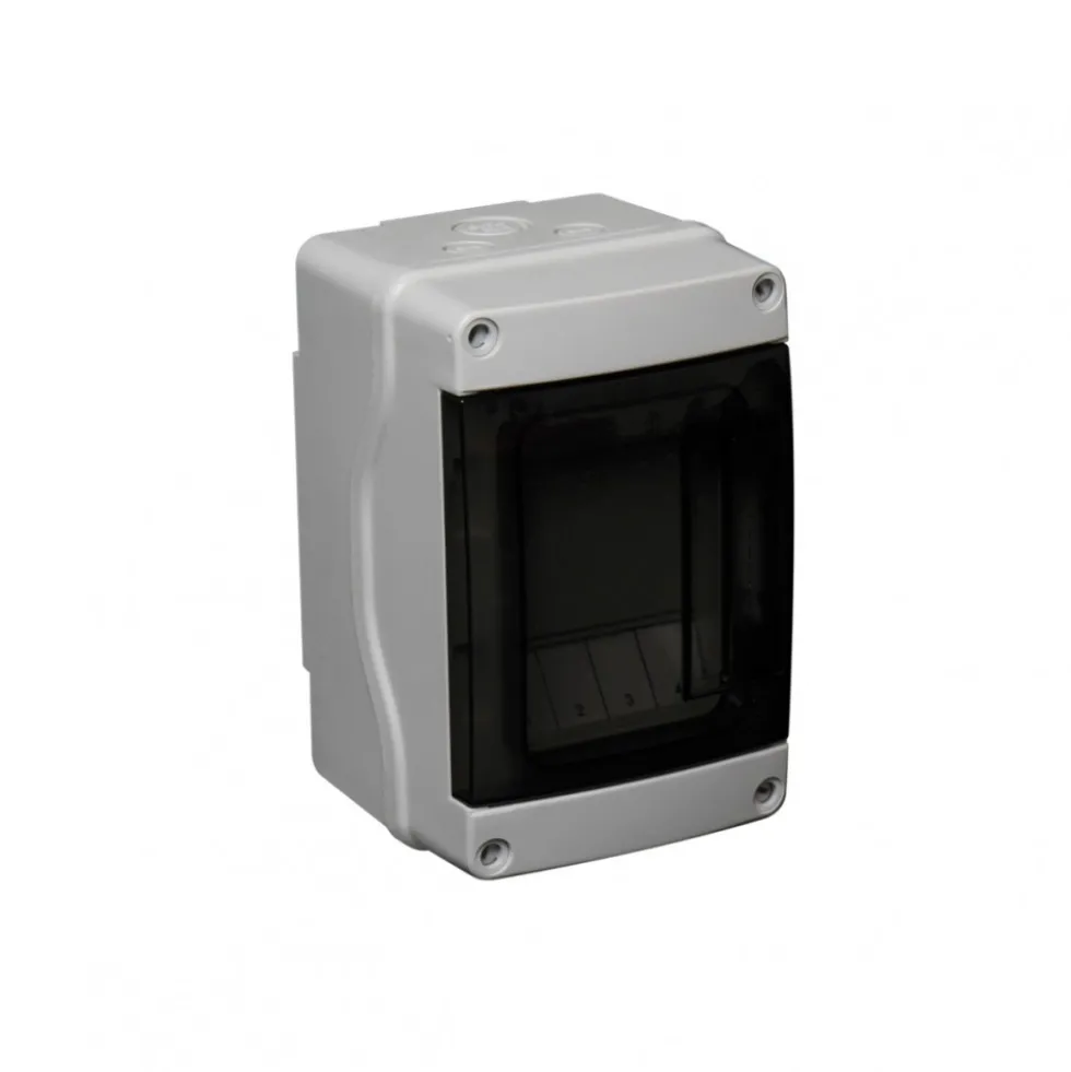 Coffret modulaire étanche - 4 à 12 modules - gris - IP65 DEBFLEX