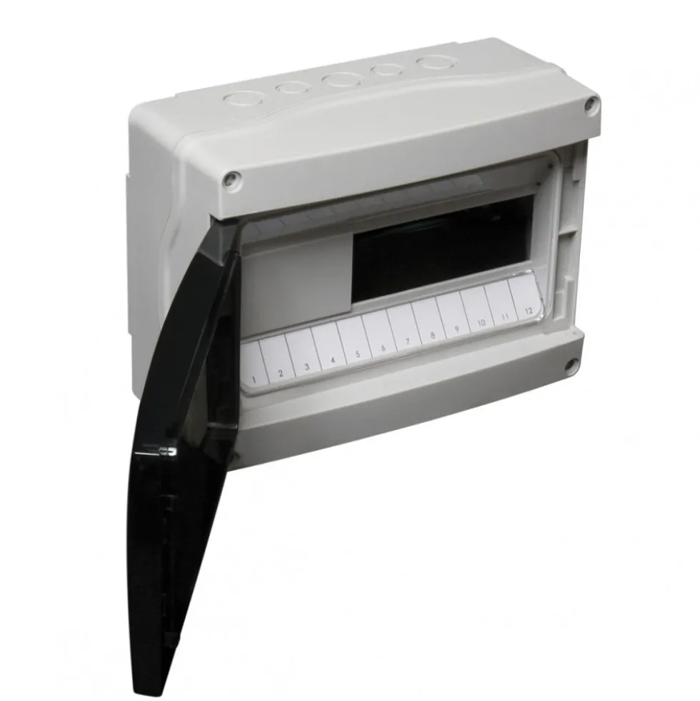 Coffret modulaire étanche - 4 à 12 modules - gris - IP65 DEBFLEX