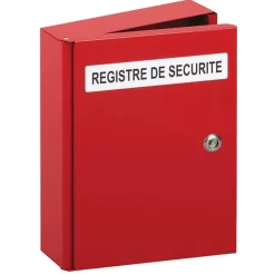 Coffret métallique pour registre de sécurité DEVISMES