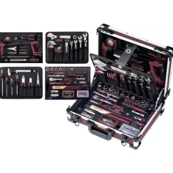 Coffret outils professionnels en aluminium - 151 pièces KRAFTWERK