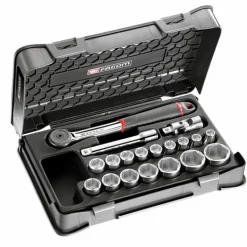 Coffret standard 19 pièces - cliquet - douilles - S 161-2P6PB FACOM