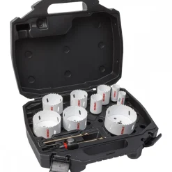 Coffret 9 trépans bimétal - 8% cobalt - Série 42 ERKO