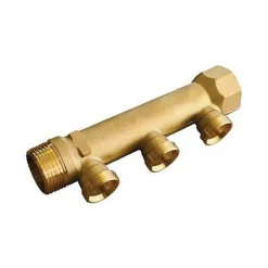 Collecteur pour eau potable en laiton brut MULTITUBO