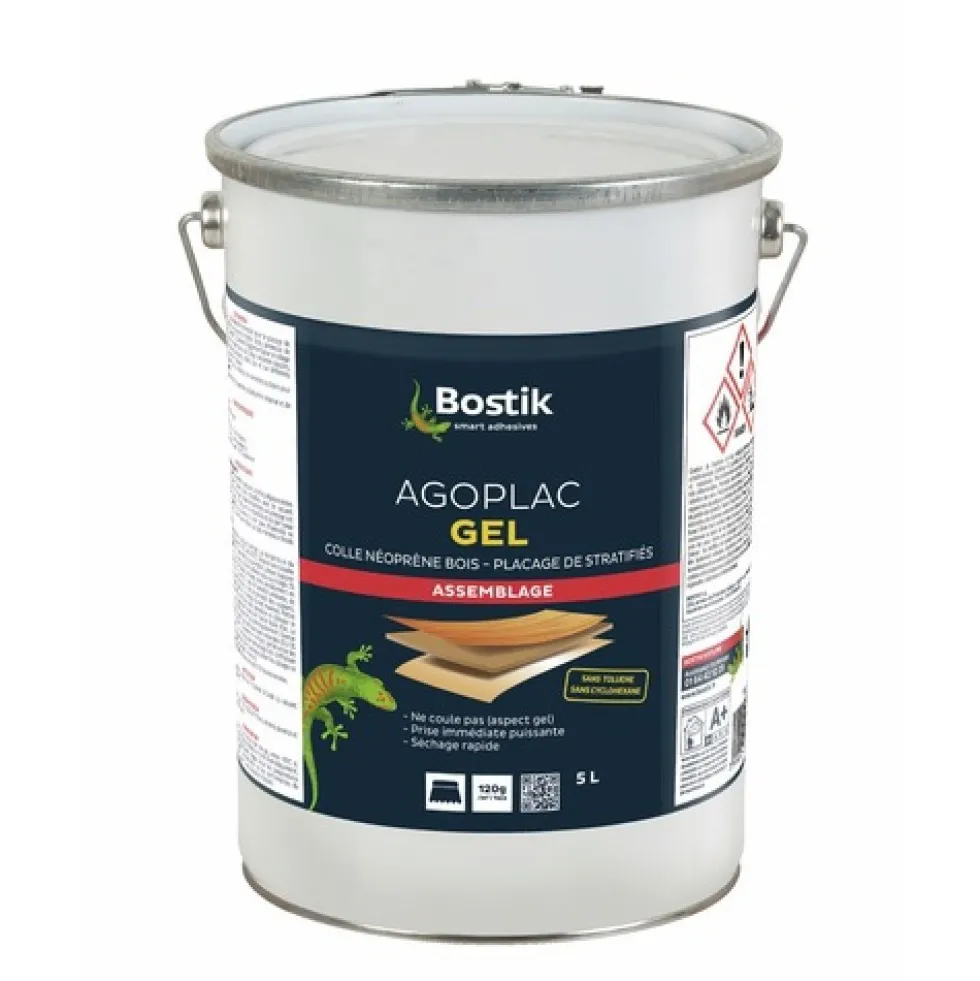 Colle néoprène en gel - 5 litres - Agoplac BOSTIK