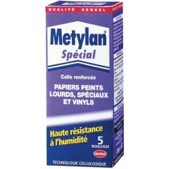 Colle papier peint - adhérence renforcée - traitée fongicide - Metylan HENKEL