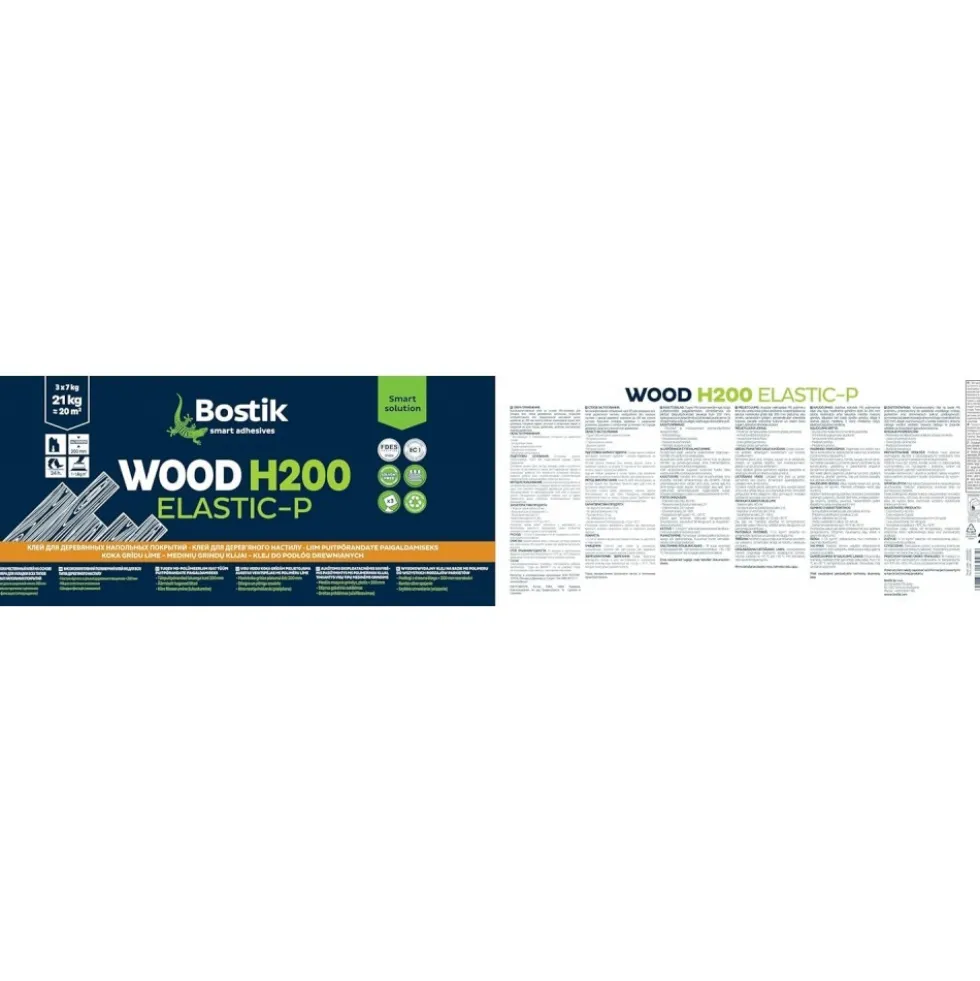 Colle à parquet haute performance - WOOD H200 ELASTIC BOSTIK