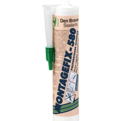 Colle polyuréthane - translucide - cartouche 300 ml - Montagefix 580 DEN BRAVEN
