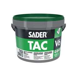 Colle sol acrylique hautes performances SADER TAC V6 sans solvant SADER