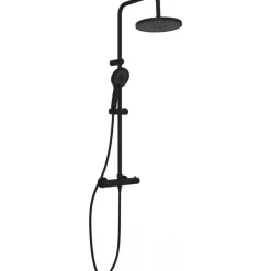 Colonne de douche avec mitigeur thermostatique - Adria noir mat SCHÜTTE