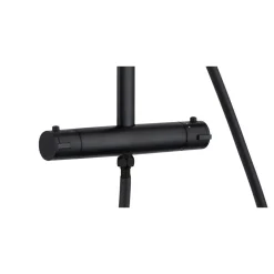 Colonne de douche avec mitigeur thermostatique - Madura Fresh noir mat SCHÜTTE